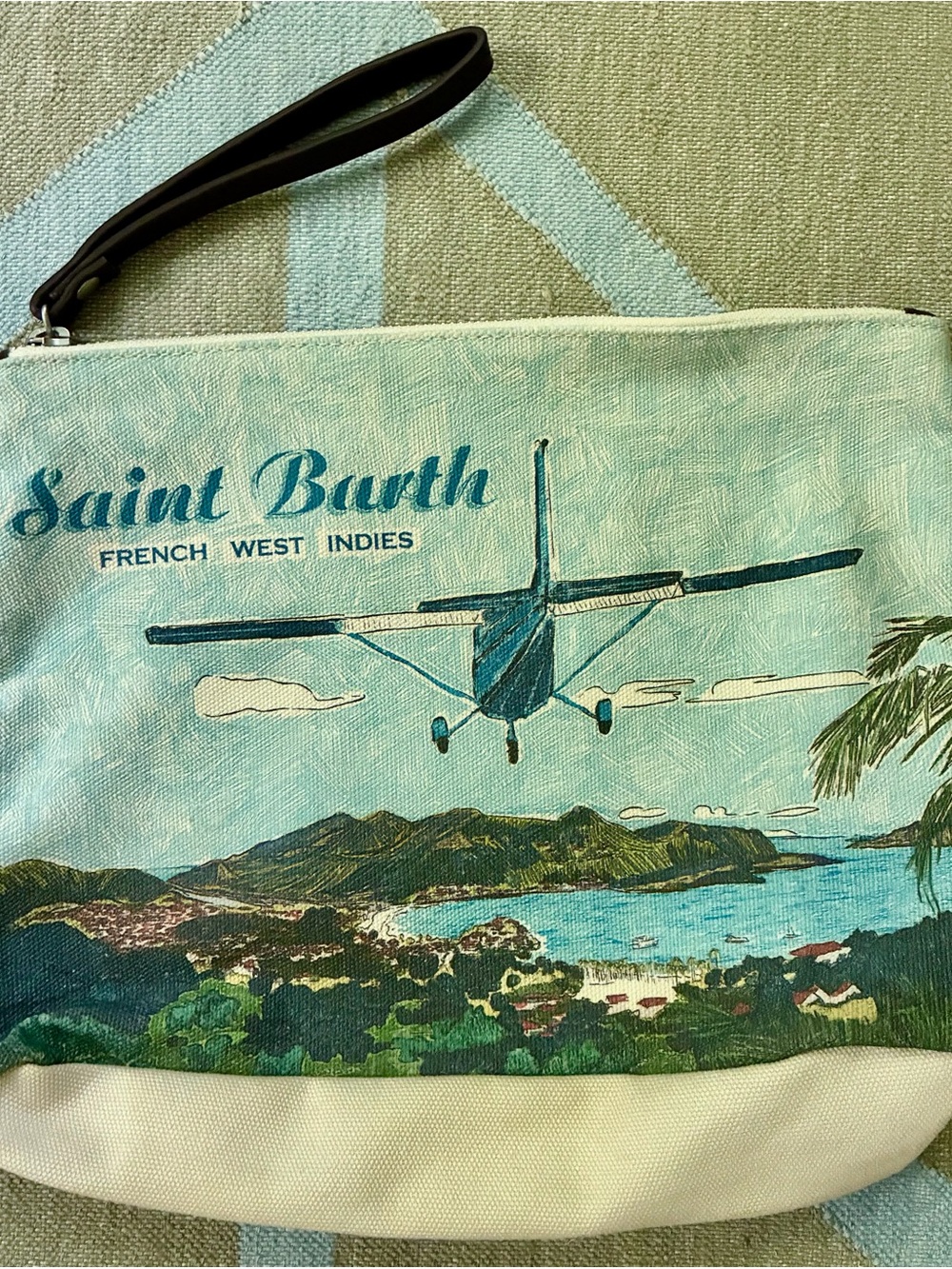 Saint Barth Canvas Wristlet Toiletry Bag